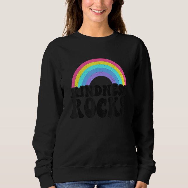 Sped Teacher Anti Bullying Hippie Rainbow Kindness Sweatshirt (Vorderseite)
