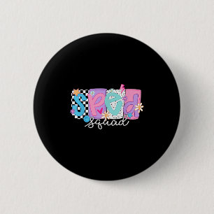 Sped Teacher Squad Floral Special Bildung Back T Button