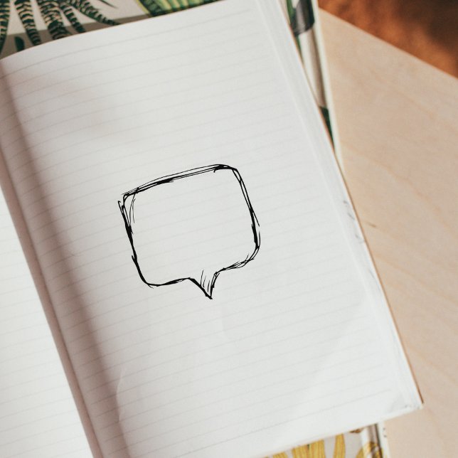 Speech Balloon Journal Gummistempel (Von Creator hochgeladen)