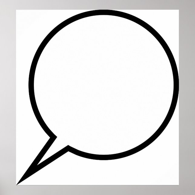 Speech Balloon Poster (Vorne)