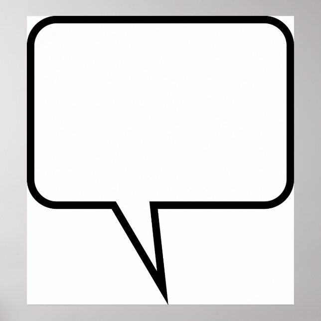 Speech Balloon Poster (Vorne)
