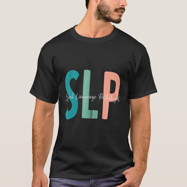Speech Language Pathologist Speech Therapy SLP Zip T-Shirt (Vorderseite)