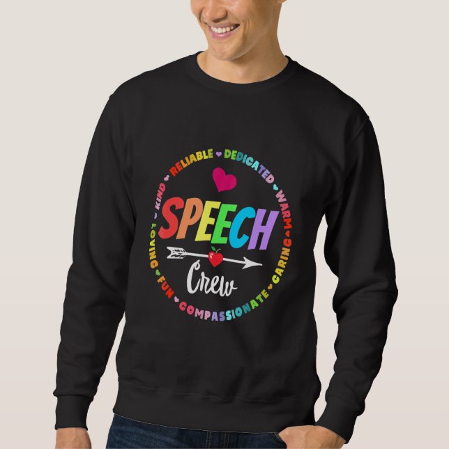Speech Language Pathologist Therapy SLP TEAM or Sp Sweatshirt (Vorderseite)