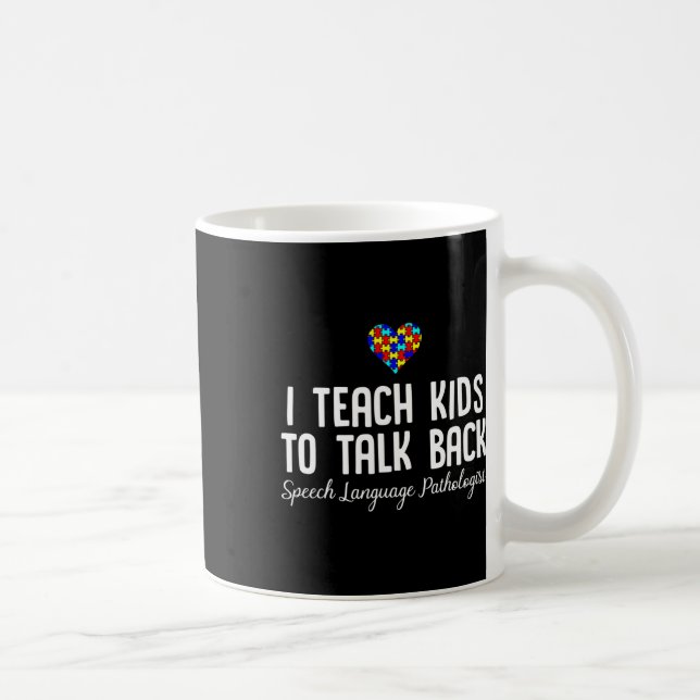 Speech Pathology Therapy Talk Autismus Awareness M Kaffeetasse (Rechts)