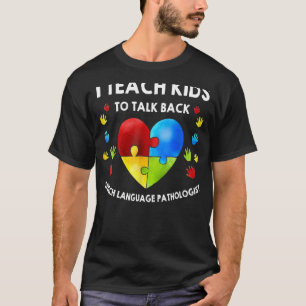 Speech Pathology Therapy Talk Autismus Awareness M T-Shirt