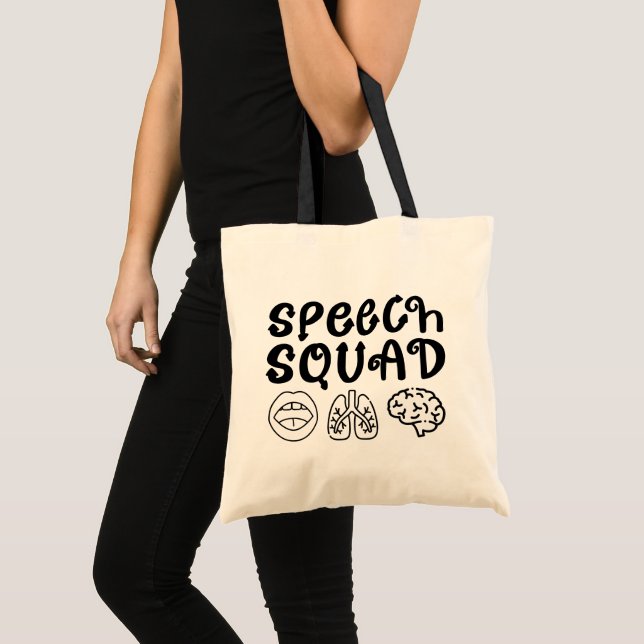 Speech Squad Pathology Teacher Birthday Present Tragetasche (Vorderseite (Produkt))