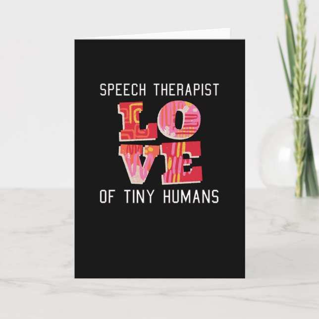 Speech Therapist ein Geschenk Karte (Vorderseite)