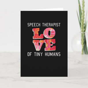 Speech Therapist ein Geschenk Karte