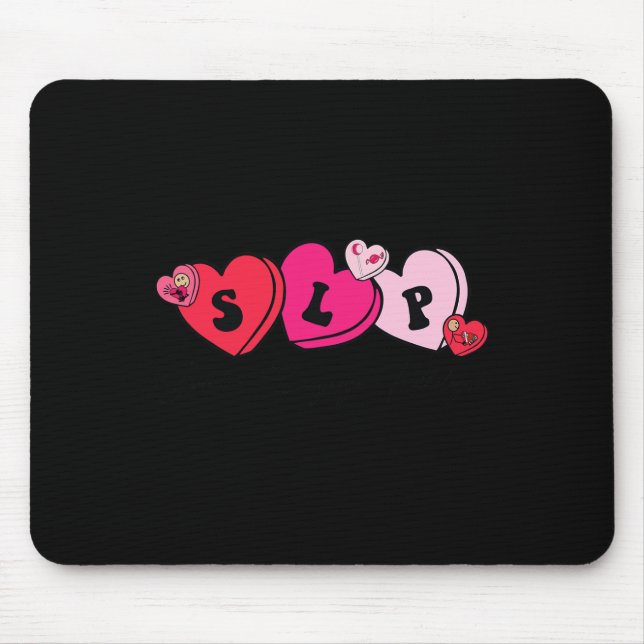 Speech Therapist Valentine's Day  Mousepad (Vorne)