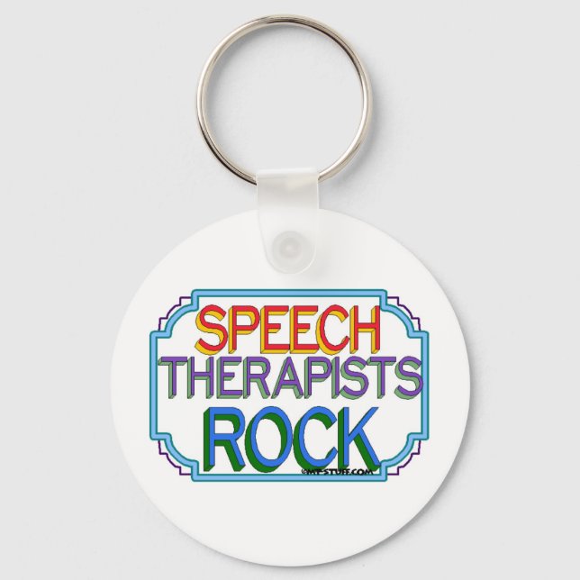 Speech Therapists Rock Schlüsselanhänger (Vorderseite)