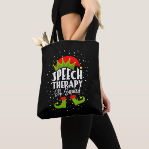 Speech Therapy Elf Squad Weihnachts SLP Therapist Tasche
