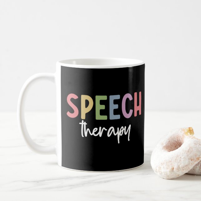 Speech Therapy SLP Speech Pathologe Geschenke Kaffeetasse (Mit Donut)