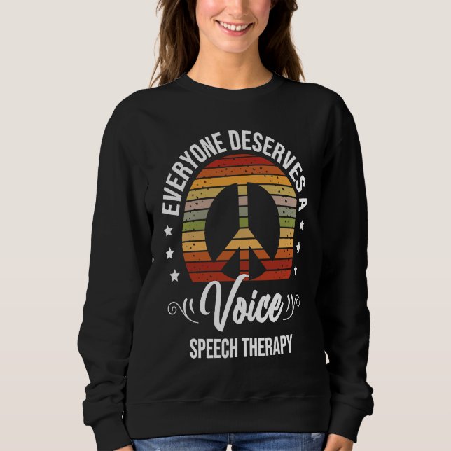Speech Therapy Speech Language Pathologist SLP Sweatshirt (Vorderseite)