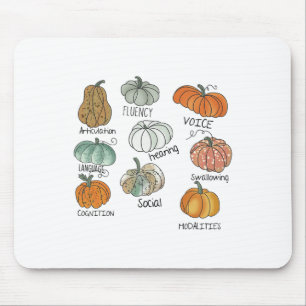 Speech Therapy Squad Pumpkin Fall Halloween Dank Mousepad