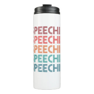 Speechie Retro Speech Pathology Pathologin SLP Thermosbecher