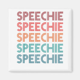 Speechie Retro Speech Pathology Pathologist SLP Magnet
