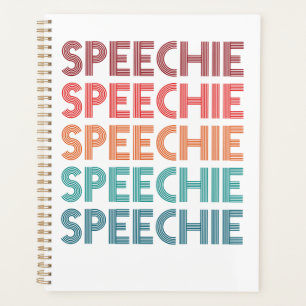 Speechie Retro Speech Pathology Pathologist SLP Planer