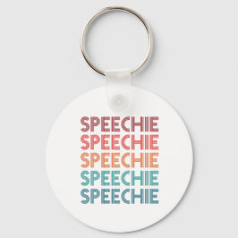 Speechie Retro Speech Pathology Pathologist SLP Schlüsselanhänger