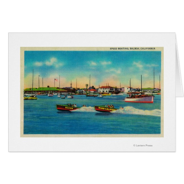 Speed Boote in Balboa, Kalifornien, Balboa, CA (Vorderseite (Horizontal))