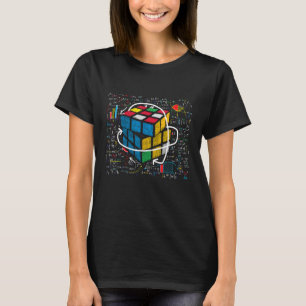 Speed Cubing konkurrierendes Puzzle Funny Math Lov T-Shirt