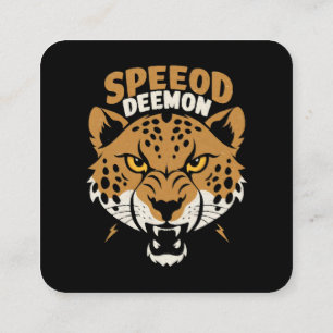 Speed Dämon Quadratische Visitenkarte
