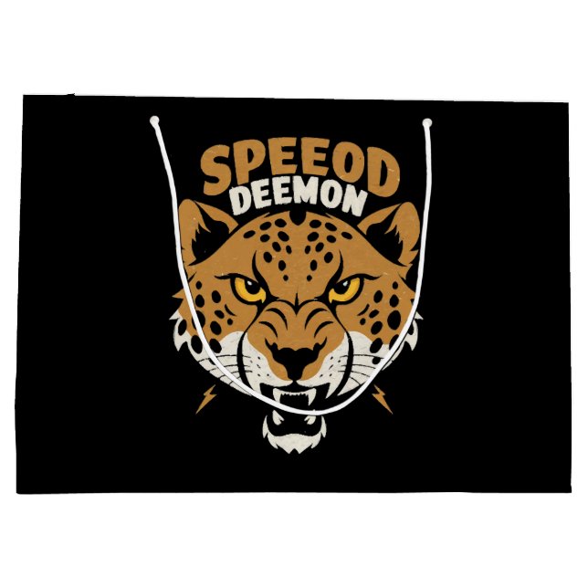 Speed Demon Große Geschenktüte (Rückseite)