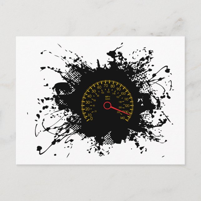 Speed Emblem Urban Style 2 Postkarte (Vorderseite)