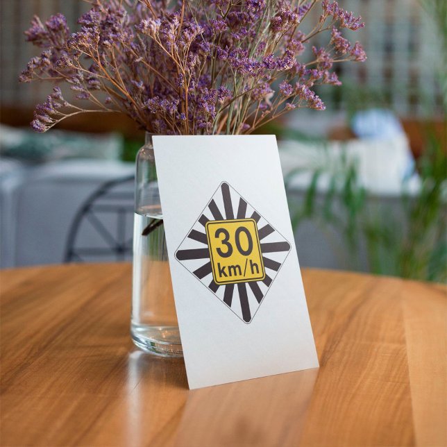 Speed Limit 30 Road Sign Invitation Einladung (Von Creator hochgeladen)