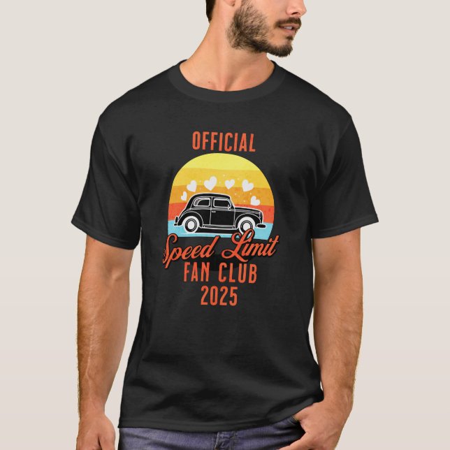 Speed Limit Fanclub 2025 Classic Car T-Shirt (Vorderseite)