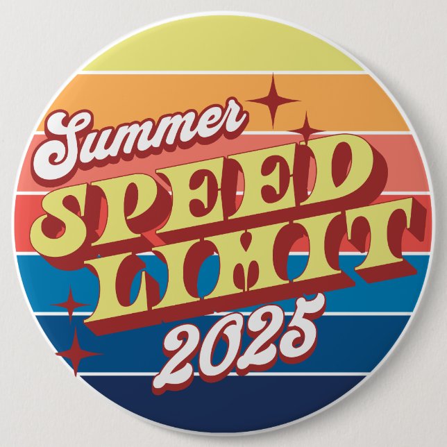Speed Limit Sommer 2025 Sonnenuntergang Button (Vorderseite)