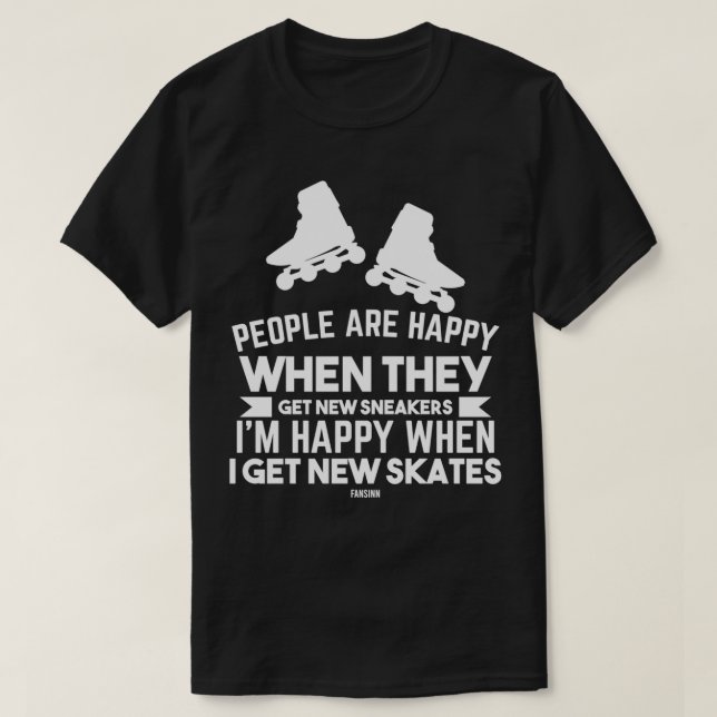 Speed Skaten Inline Skate Roller Skate T-Shirt (Design vorne)