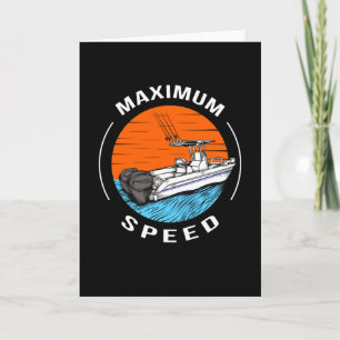 Speedboat Racing Boat Motorboat Captain Karte