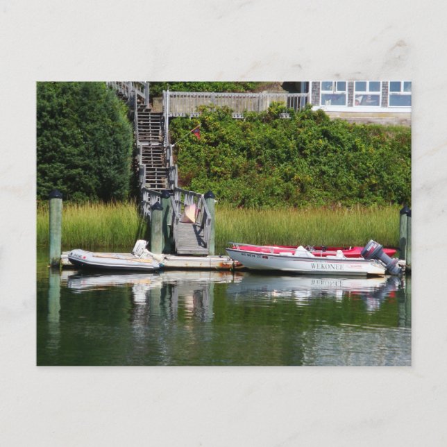 Speedboote, Cape Cod Postkarte (Vorderseite)