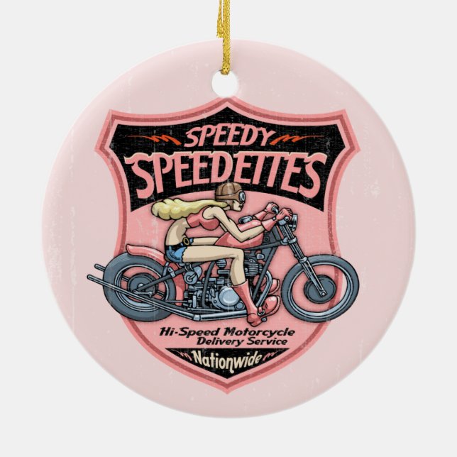 Speedettes Keramik Ornament (Hinten)