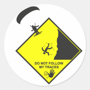 Speedfliegen Runder Aufkleber