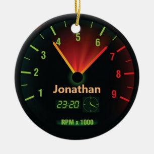 Speedometer Design Course en céramique ornement