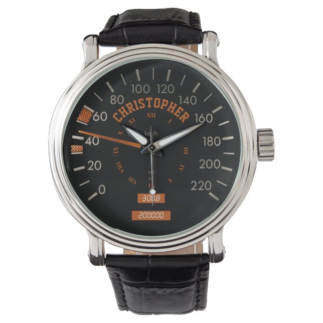 Speedometer transparent sur tableau de bord Montre (devant)