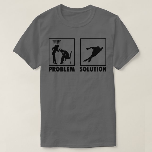 Speedskate Speed Skater Ice-Skaten-Anweisung pro T-Shirt (Design vorne)