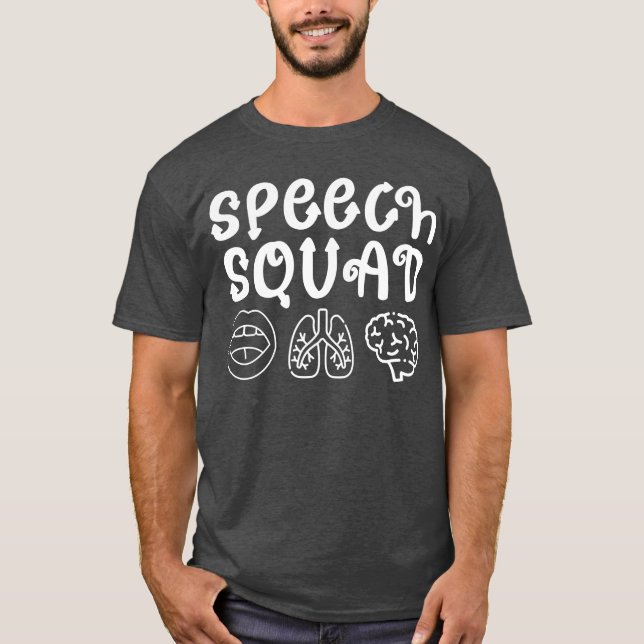 Speedsquad SLP Speech Language Pathologe Funny T-Shirt (Vorderseite)