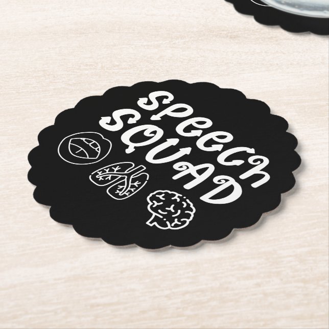 Speedsquad SLP Speech Language Pathologe Funny Untersetzer (angewinkelt)