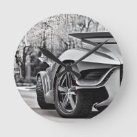 Speedway Eleganz: Wanduhr für Oldtimer-Enthusiaste