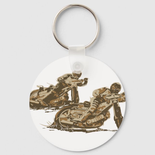 Speedway Motorrad-Racing Schlüsselanhänger (Vorderseite)