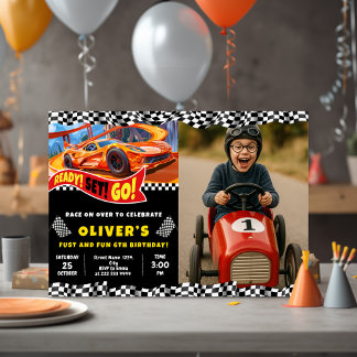 Speedway Party Suchen Sie nach Autoverliebhabern Einladung
