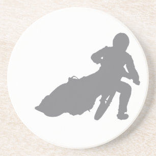 SPEEDWAY-STERN (grau) Sandstein Untersetzer