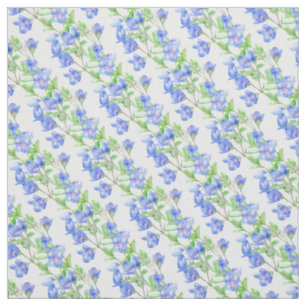 Speedwell Aquarellkunst gemustertes Gewebe Stoff