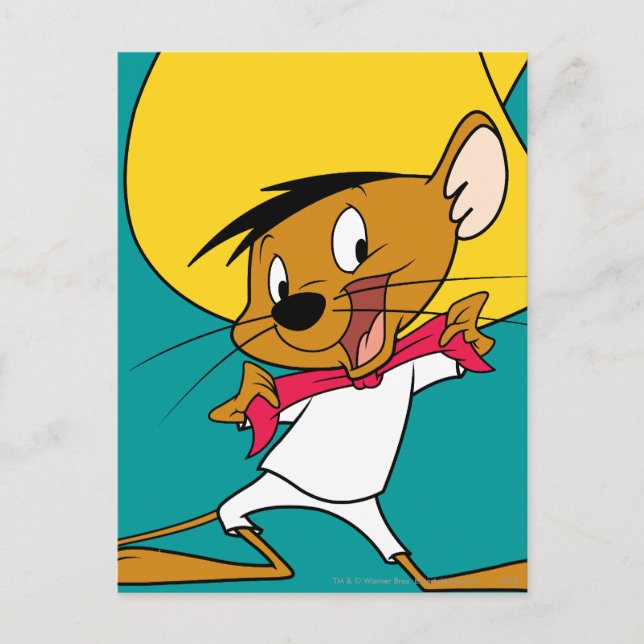 SPEEDY GONZALES™ Krawatte Postkarte (Vorderseite)