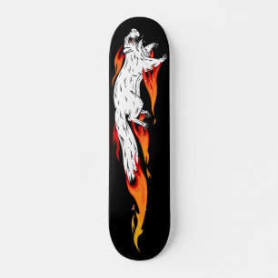 Speedy Squirrel Flames Skateboard Deck