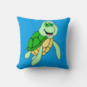Speedy Turtle Square Kissen