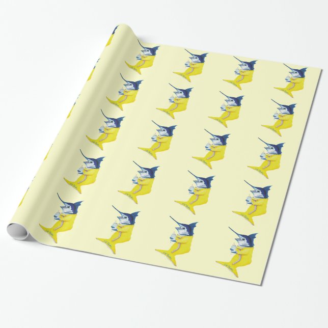 Speerfisch-Baby-Packpapier Geschenkpapier (Ungerollt)