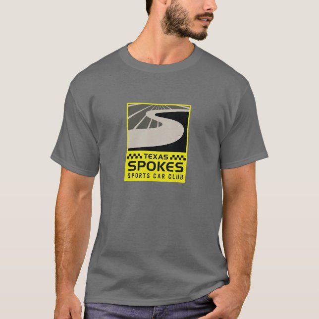 Speiche-Logo-grauer T - Shirt: Männer T-Shirt (Vorderseite)